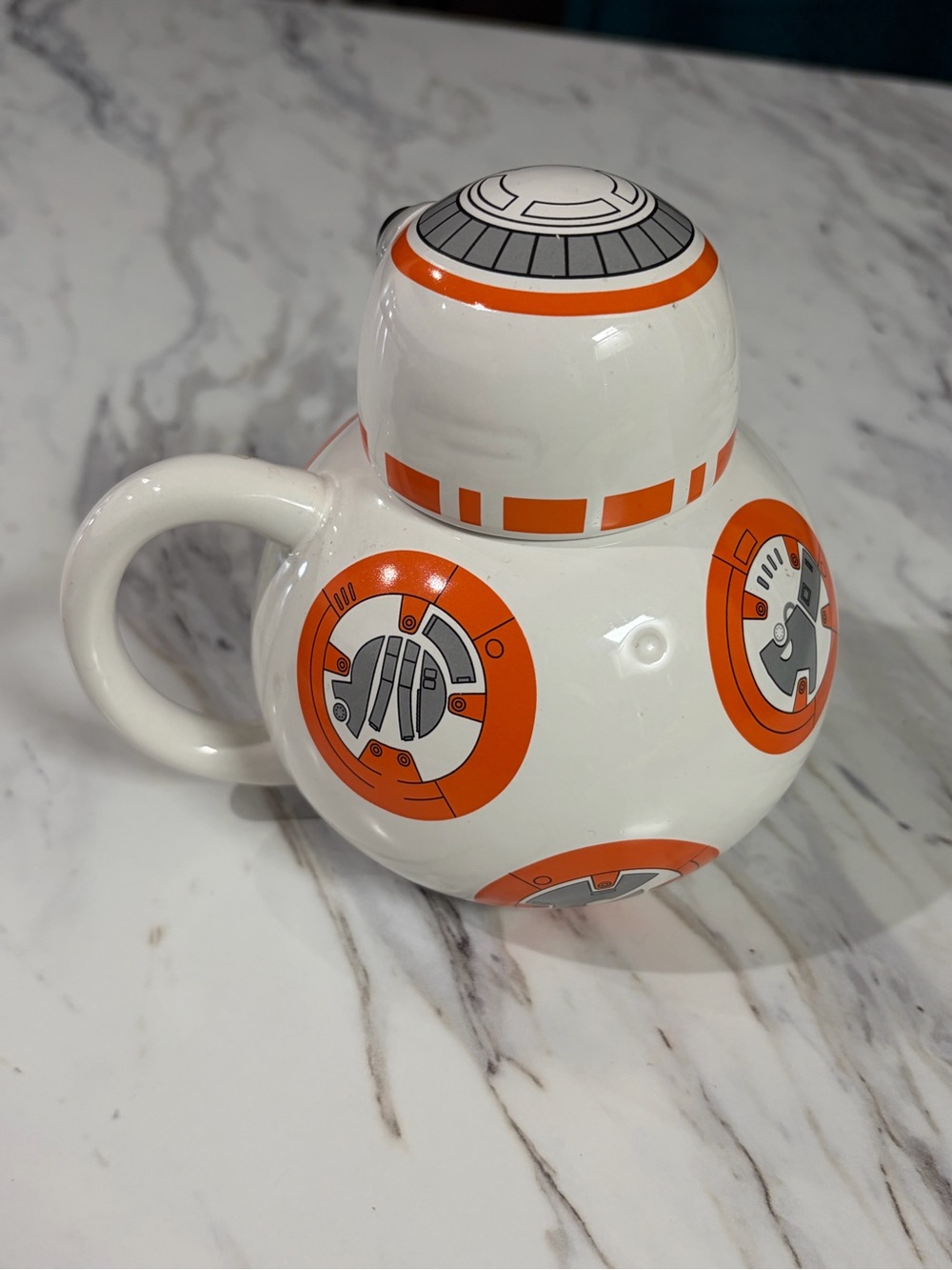 BB-8 Droid Ceramic Mug - White & Orange - Picture 2 of 3